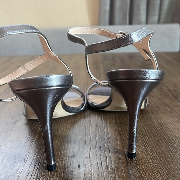 Stuart Weitzman Sandal Heel Starla Heel Women’s 9.5 Strappy Metallic Y2K - Picture 7 of 12